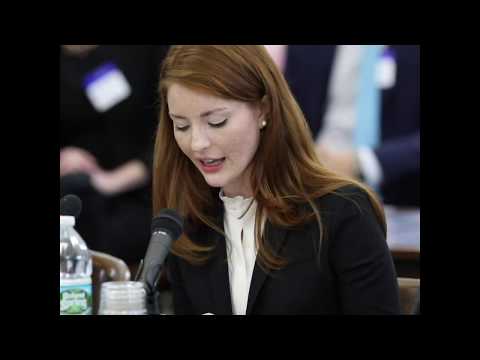 Katie Brennan testifies before the N.J. select oversight committee