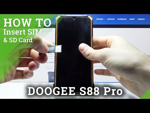 How to Input Nano SIM Card and Micro SD to DOOGEE S88 Pro – Set Up Nano SIM Card