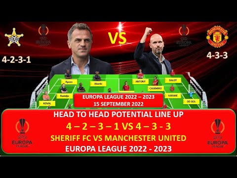 Sheriff Tiraspol vs Manchester United ~ 4 2 3 1 vs 4 3 3 Formations with Rashford Europa League