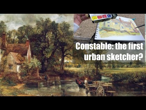 Urban sketching with pen and watercolor | Willy Lott's House, Flatford
