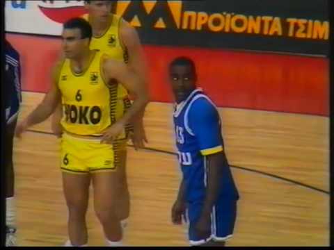 1989 - Maccabi Tel Aviv - Aris Saloniki ( 99 - 86 ) - Munich Final Four - Semifinal
