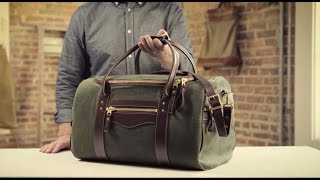 The Medium Duffle | Waxed Canvas & Leather Duffle Bag