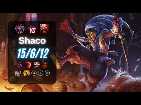 SHACO JUNGLE vs GRAGAS - EUW LoL Challenger Patch 14.4