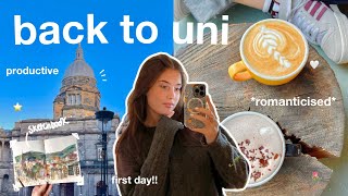 UNI VLOG 🎧 new semester, romanticising, first day 💌 edinburgh university