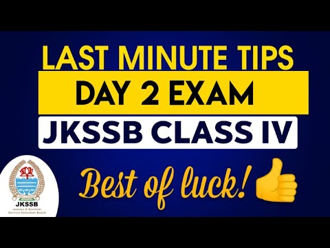 #Jkssb class IV Exam | How To Attempt exam Day 02