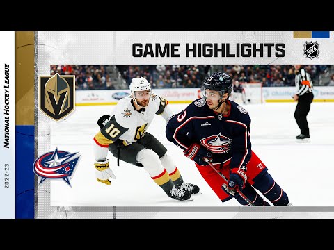 Golden Knights @ Blue Jackets 11/28 | NHL Highlights 2022
