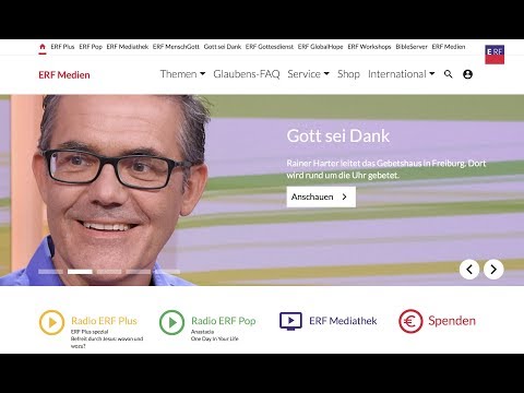 Interview zum Thema "Gebetshaus" bei ERF-TV