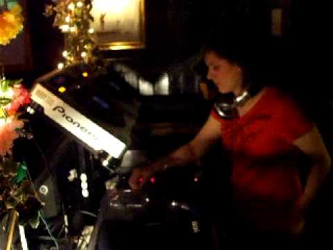 Natalie Coleman DJ-ing @ Mooch - April 2009