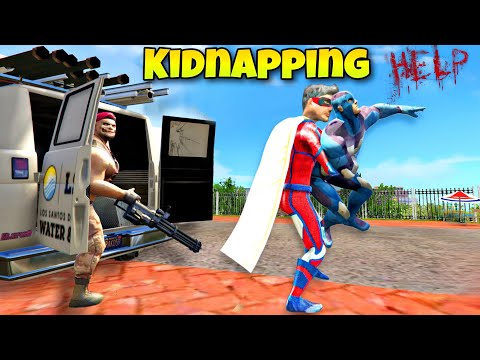 Rope Hero Kidnapped By Superhero & Villain | In Vice Town | Rope hero vice Town