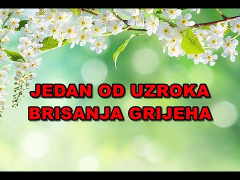 Jedan od načina i puteva za činjenje dobra i uzroka brisanja grijeha