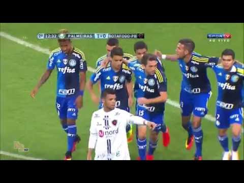 Gols - Palmeiras 3 x 0 Botafogo-PB - Copa do Brasil 2016