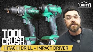 ToolCrush: Hitachi Cordless Drill + Impact Driver | Tool Review