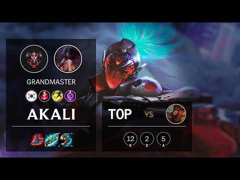 Akali Top vs Wukong - KR Grandmaster Patch 10.8