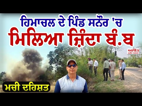 Himachal  ਦੇ ਪਿੰਡ Sanour 'ਚ ਮਿਲਿਆ ਜ਼ਿੰਦਾ ਬੰ.ਬ, ਮਚੀ ਦਹਿਸ਼ਤ