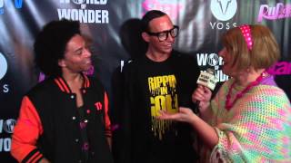 Damiana with Shangela and Alyssa Edwards on the "RuPaul's Drag Race" Season 6 Premiere Red Carpet