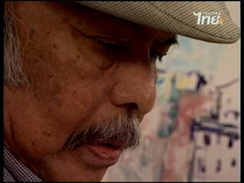 สอนศิลป์ [1-062] โดย อ.แนบ โสตถิพันธ์ [การใช้เกรียง 5_ภาพทิวทัศน์]