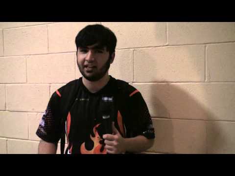 Pro-players and casters discussing collegiate games at Lone Star Clash II