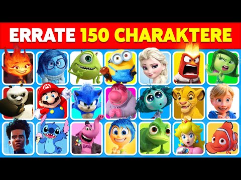 Errate 150 Charaktere in 3 Sekunden | Alles steht Kopf 2, Minions, Spider-Man, Disney-Quiz