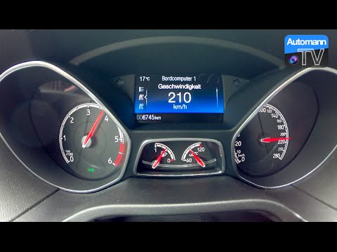 2015 Ford Focus ST Diesel (185hp) - 0-213 km/h acceleration (60fps)