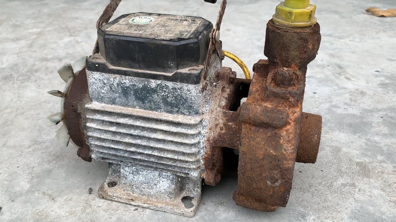 Complete Restoration Old Water Pump Motor That Was Severely Damaged -Very Old Water Pump Restoration