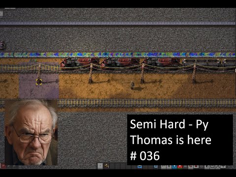 Factorio Pyanodons 036 Trains the start of fun time