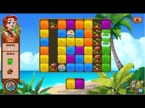 Lost Island Blast Adventure Level 407 - No Boosters