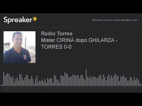 Mister CIRINÀ dopo GHILARZA - TORRES 0-0