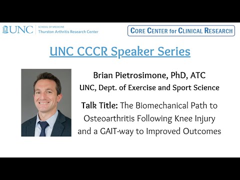 UNC CCCR Speaker Series: Brian Pietrosimone, PhD, ATC (UNC)