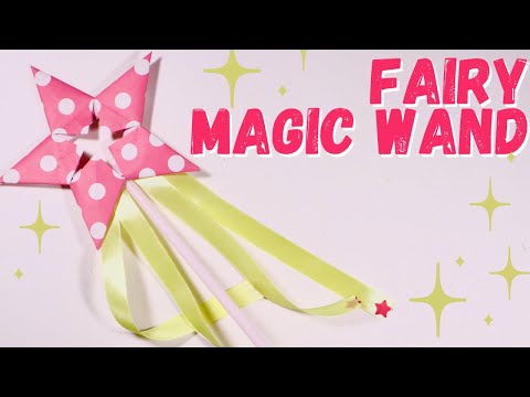 How to make a paper Fairy Magic wand | DIY Star Magic wand tutorial