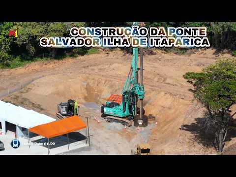 FUI CONFERIR O INÍCIO DA CONSTRUÇÃO DA PONTE SALVADOR ILHA DE ITAPARICA, veja