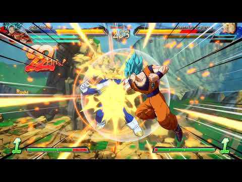 DBFZ | All Goku Vs. All Vegeta | CPU 100% | Match 1