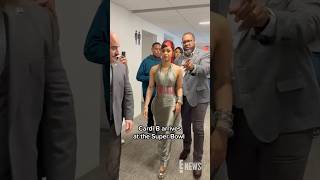 Cardi B stuns at the #SuperBowl. 🫶 #shorts