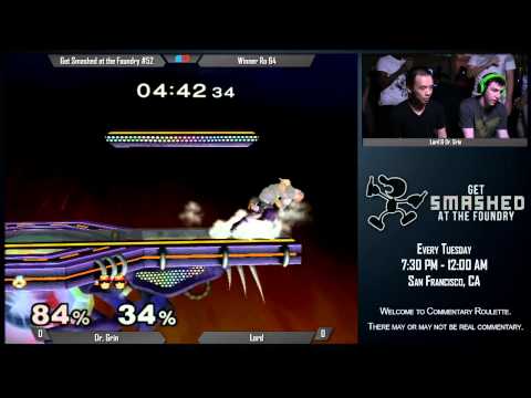 Get Smashed at the Foundry #52 - Winner Ro32: Dr. Grin (Sheik) vs Lord (Falcon)