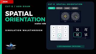 AON /CUT-E Spatial Orientation Simulation Walkthrough | AON Exam Prep 2026 | scales ndb