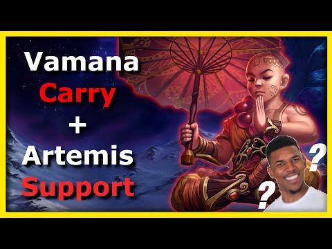 IS VAMANA CARRY, ARTEMIS SUPPORT TROLLING? l Smite Conquest