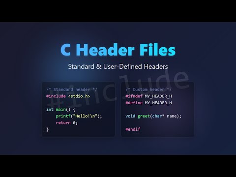 C Header Files: Standard & User-Defined (Beginner's Guide)