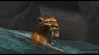 ice age the meltdown:all water/swimming/underwater scenes