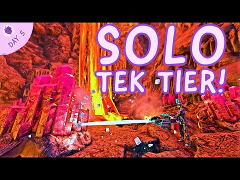 Getting To Tek Tier Solo! - Solo Small Tribe - Day 5