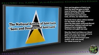 Saint Lucia National Anthem &quot;Sons and Daughters of Saint Lucia&quot; INSTRUMENTAL  with lyrics