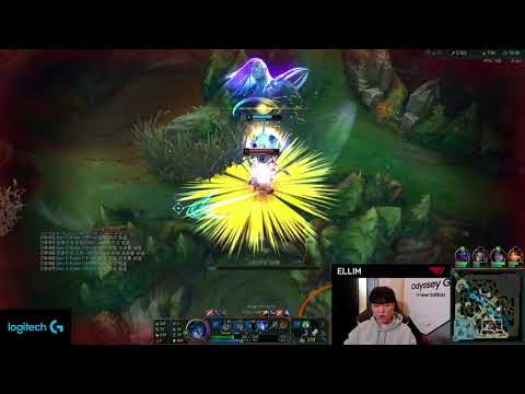 T1 ELLIM PLAYS JUNGLE KAYN VS GRAVES - KR GRANDMASTER PATCH 10.24