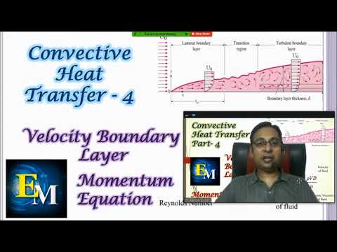 Heat Transfer | Convection Part 4 | Velocity / Hydrodynamic Boundary Layer, Momentum Equation | GTU