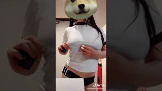 イヌブルマ　ノーブラで測定👍🤣　#shorts  #ノーブラ #jk