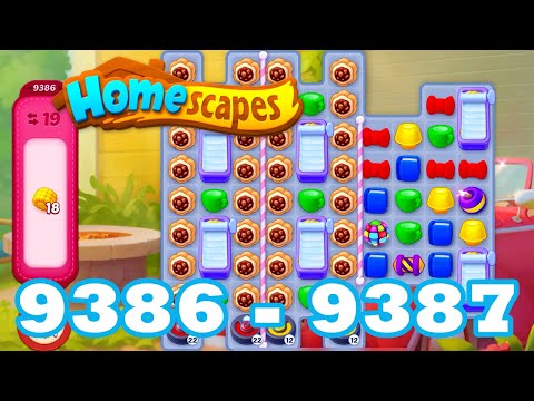 Homescapes Level 9386- 9387 HD 3 - match puzzle game | Gameplay Walkthrough | android | GameGo Game