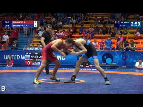 1/8 GR - 48 kg: A. IAKOVIDIS (GRE) v. A. MARKEVICH (BLR)