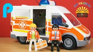 Krankenwagen mit Licht und Sound 6685 - Playmobil City Life - Film Kinderklinik Hospital auspacken