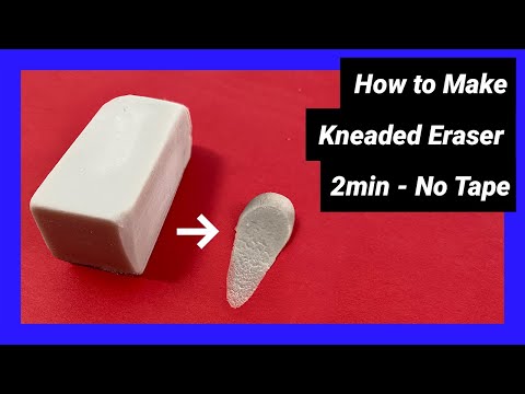 How to Make a Kneaded Eraser Without Tape - Step by Step - 2 min!