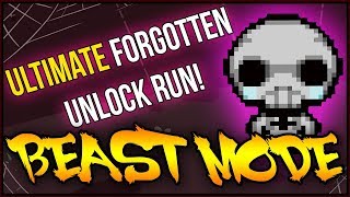 THE ULTIMATE FORGOTTEN UNLOCK RUN! - The Binding Of Isaac: Afterbirth+