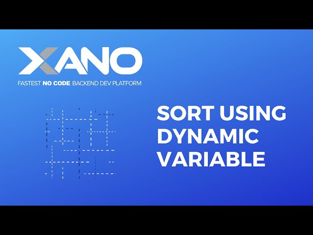 Sort using a dynamic variable