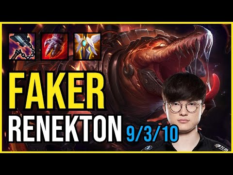 FAKER - RENEKTON vs. SETT Mid | KR MASTER | PATCH 11.2
