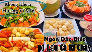 Lẩu Cà Ri chay Mới Lạ Vị _ P1 Ớt Chuông Baby và vỏ bọc